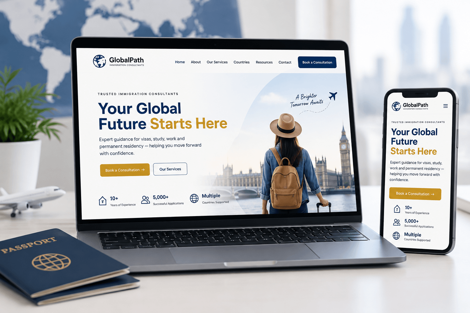 Immigration consultancy website